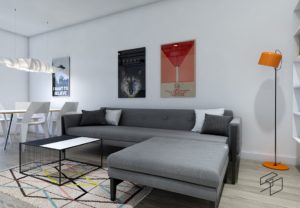 studio2design | mieszkanie 43m² | wizualizacja | projekt: Aleksandra Rychlewska | wizualizacje: Aleksandra Rychlewska, Tomasz Olchiwier