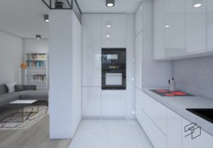 studio2design | mieszkanie 43m² | wizualizacja | projekt: Aleksandra Rychlewska | wizualizacje: Aleksandra Rychlewska, Tomasz Olchiwier